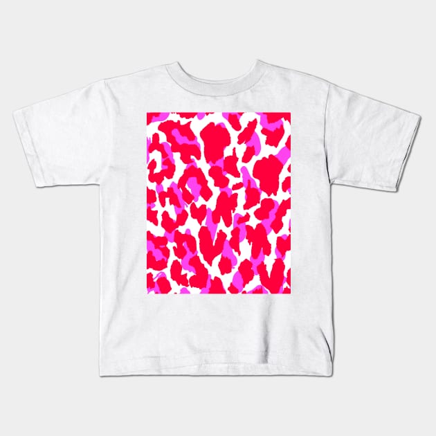 Neon Cheetah Kids T-Shirt by AS.PAINTINGS